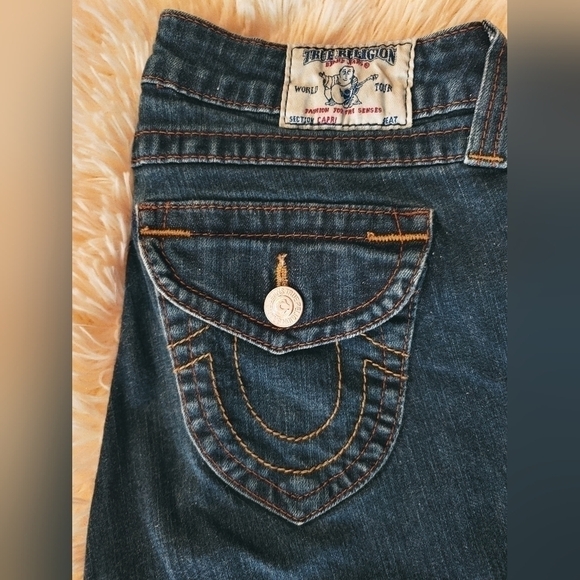 Ladies True Religion Denim / Jean Capris sz 27 (sz 4) - Picture 2 of 9
